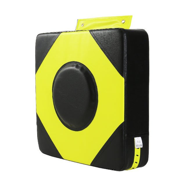 yellow boxing target with white background