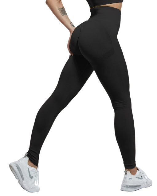 girl wearing black yoga pants