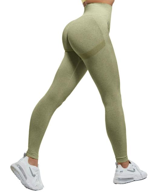 girl wearing green yoga pants