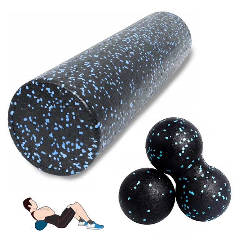 Yoga Roller and Fitness Ball Set