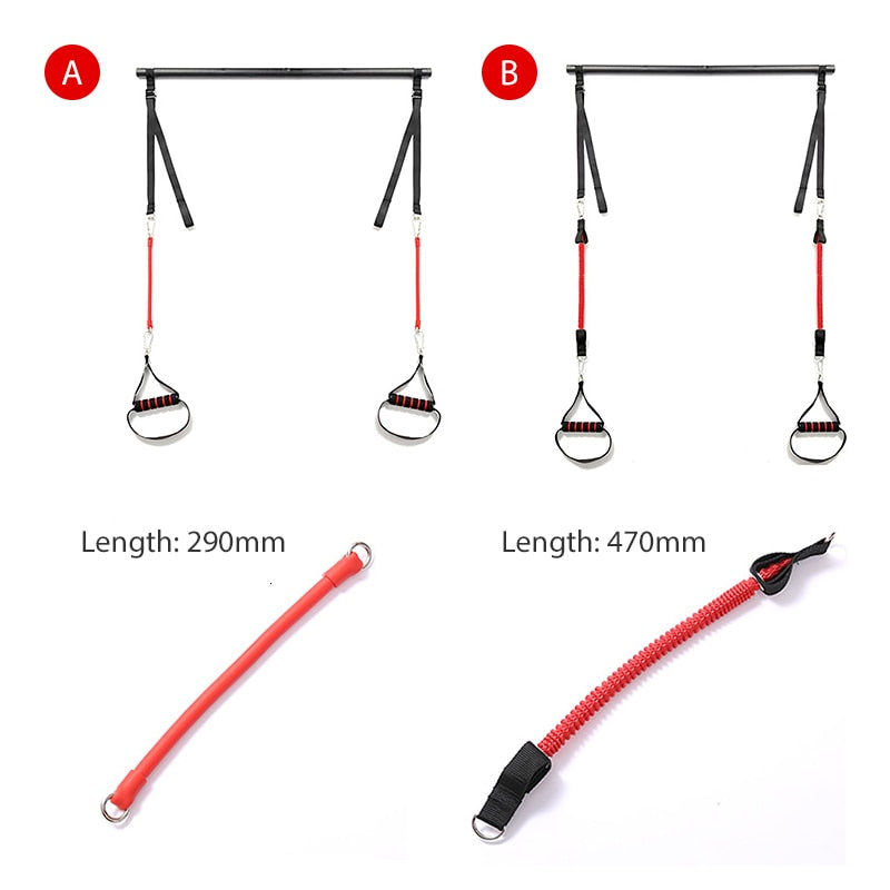 Squat Resistance Bands And Bar