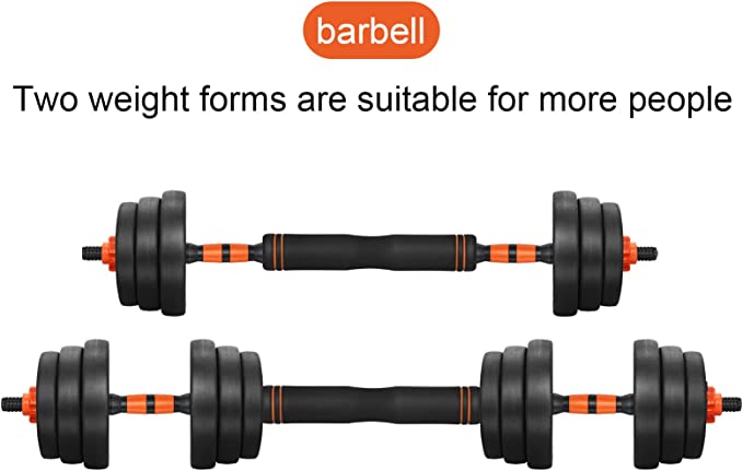 Dumbbell, Barbell, and Kettlebell set 4 in 1