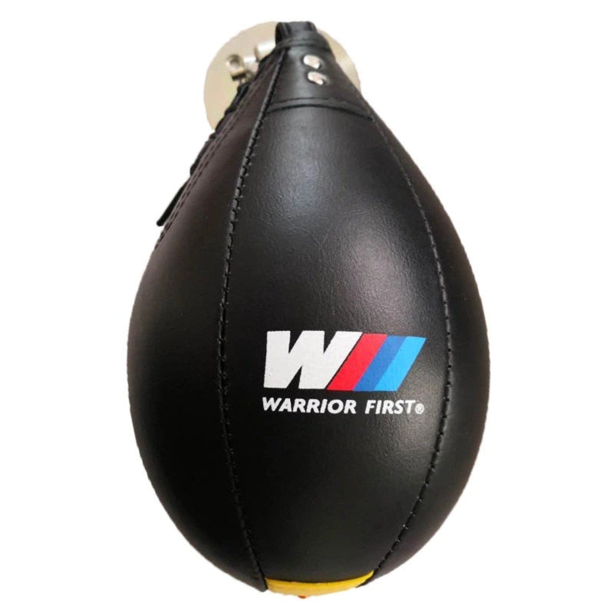 black speed bag with Warrior First logo on it and white background