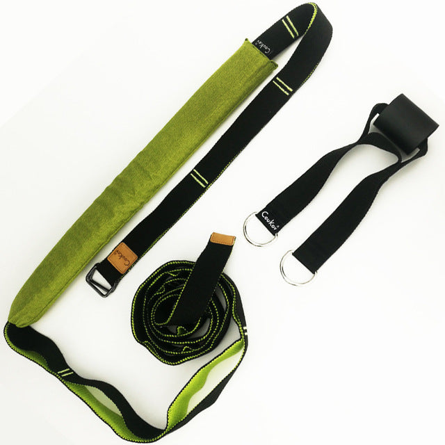 green strap with white background