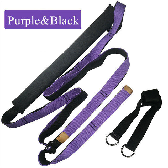 purple and black strap with white background