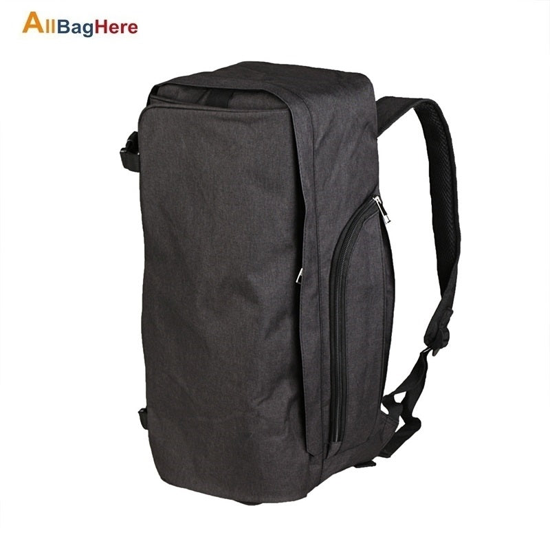 black backpack with white background